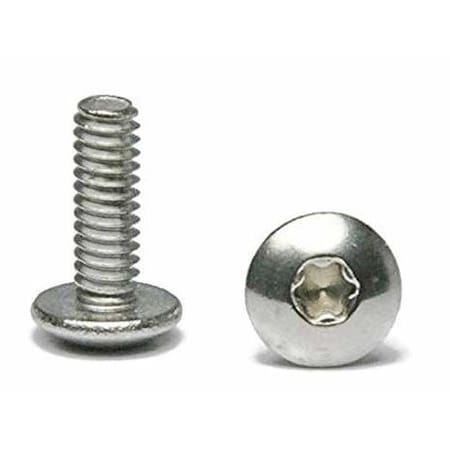 #4-40 X 5/16 In Torx Truss Machine Screw, Plain 18-8 Stainless Steel, 1000 PK